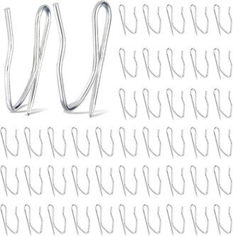 Drapery Pins 50 Pack & 100 - Heavy Duty Pleat Pins, Hooks For Curtains