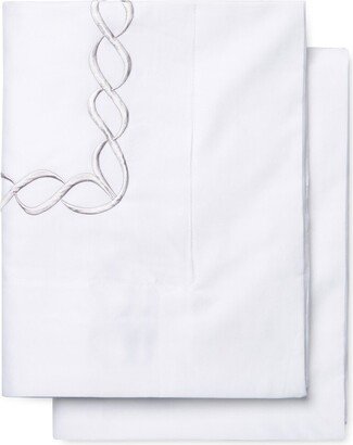 Rope Embroidered Set Of 2 Euro Shams