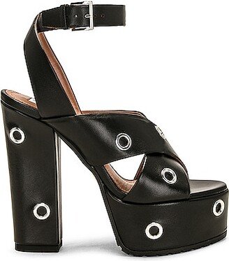 Platform Sandal in Black