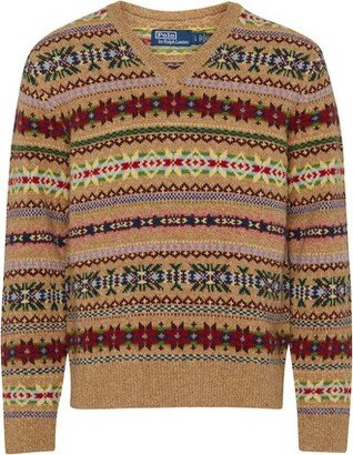 Fair Isle v-neck sweater