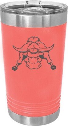 Stainless Steel Pint Glass With Your Choice Of Farm Animal Design | Roaster Chicken Sheep Lamb Cow Bull 4-H