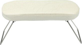 Unique Bargains Professional Soft Leather Nail Arm Rest Nail Art Hand Pillow Cushion White