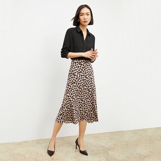 Orchard Skirt - Washable Silk - Sahara Print