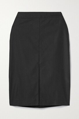 Benson Cotton-blend Twill Skirt - Black