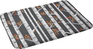 24x36 Birches Bath Rugs And Mats Gray