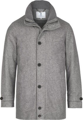 City wool-blend parka