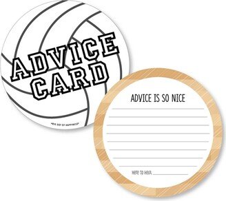 Big Dot Of Happiness Bump, Set, Spike - Volleyball Party Activities - Shaped Advice Cards Game 20 Ct