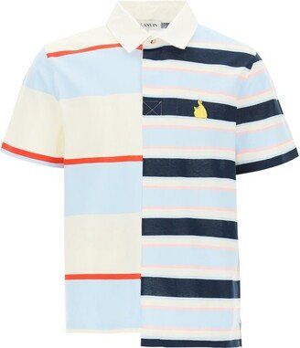 Rugby Patchwork Short-Sleeved Polo Shirt