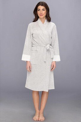 N by Natori N Natori Brushed Terry Nirvana Robe (Heather Grey) Women's Robe