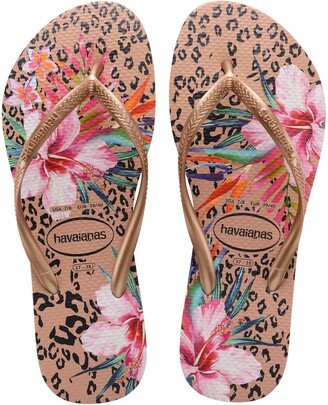 Slim Animal Floral Flip Flop