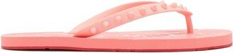 Loubi Studded Rubber Flip Flops-AB