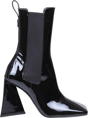 Devon Squared-Toe Ankle Boots