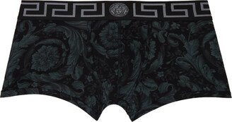 Gray & Black Barocco Boxers