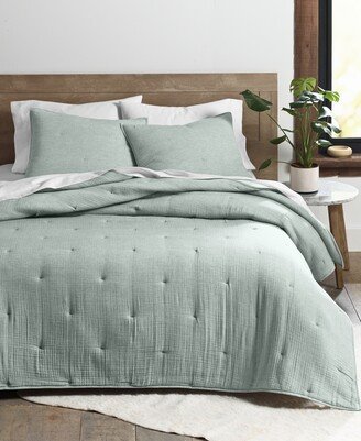 Oake Airy Gauze Coverlet, King, Created for Macy's