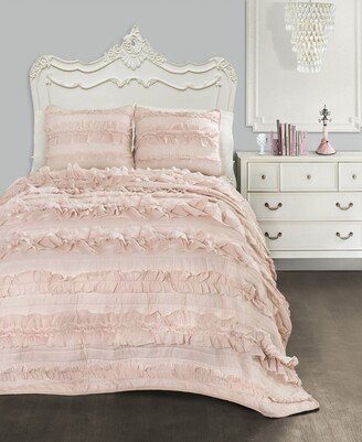 Belle Ruffle 2-Piece Twin Quilt Set