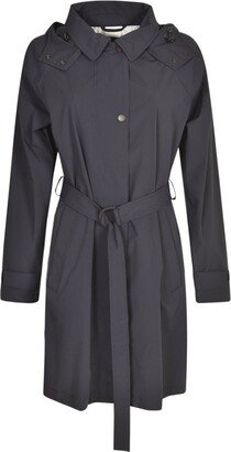 Fayette Belted Hooded Trench Coat