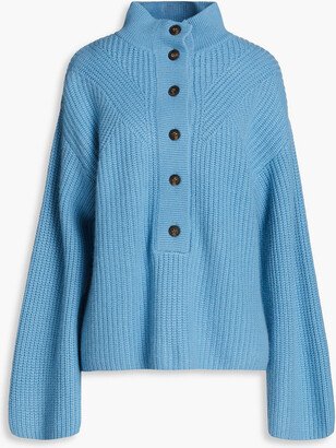 Ribbed cashmere turtleneck sweater-AE