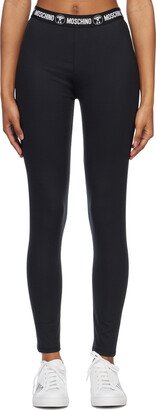 Black Elasticized Leggings