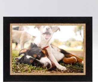 CustomPictureFrames.com 37x27 Frame Gold Real Wood Picture Frame Width 2.25 inches | Interior
