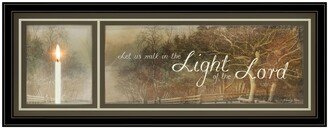 Walk in the Light by Robin-Lee Vieira, Ready to hang Framed Print, Black Frame, 39 x 15
