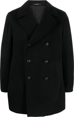 Double-Breasted Notched-Lapels Coat