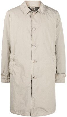 Button-Up Single-Breasted Coat