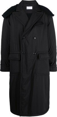 Double-Breasted Hooded Coat-AA