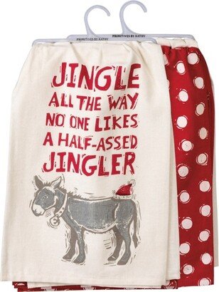 Jingle All The Way Kitchen Towel Set - 28 x 28