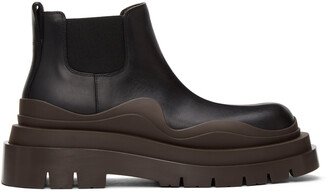 Black & Brown Low 'The Tire' Chelsea Boots