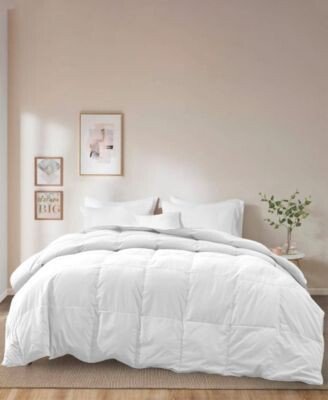 Light Warmth 360 Thread Count Ultra Soft Down Feather Fiber Comforter Collection