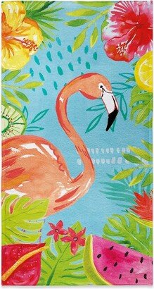 Tutti Fruity Flamingo Beach Towel - Multicolored