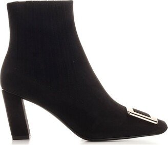 Belle Vivier Buckle Chelsea Ankle Boots