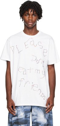 White 'Please Don't Eat My Friends' T-Shirt