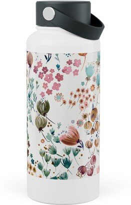 Photo Water Bottles: Meadow Flowers - Multi Stainless Steel Wide Mouth Water Bottle, 30Oz, Wide Mouth, Multicolor