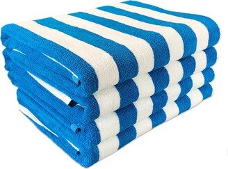 Arkwright California Cabana 4-Piece striped Beach Towel Set - 30x70