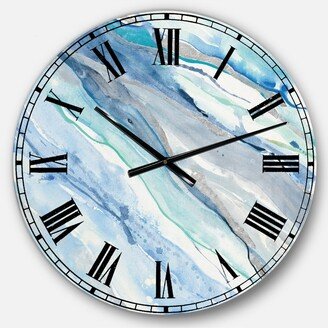 Designart Modern Lake House Oversized Metal Wall Clock