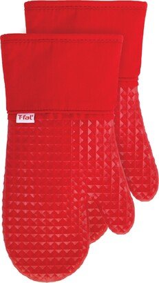 Flexible Waffle Silicone Oven Mitt, Set of 2