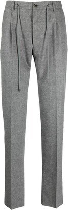 Drawstring-Waist Cropped Trousers