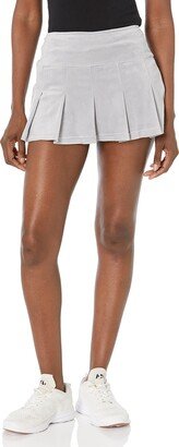 Women's Pleated Velour Skort