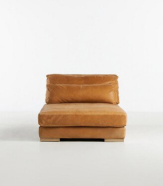 Relaxed Sunday Modular Armless Leather Chaise