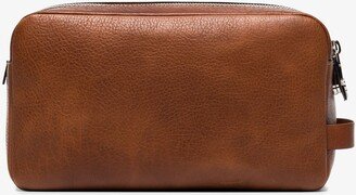 Brown Leather Washbag