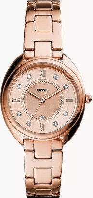 Gabby Three-Hand Date Rose Gold-Tone Stainless Steel Watch