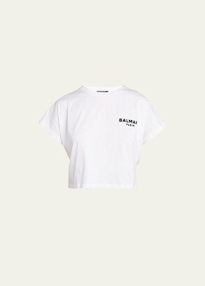 Small Logo Short-Sleeve Crop T-Shirt