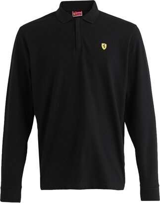 SCUDERIA FERRARI Polo Shirt Black-AA