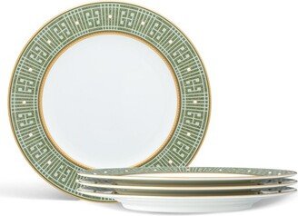 Infinity Green Gold Gold Set of 4 Salad Plates