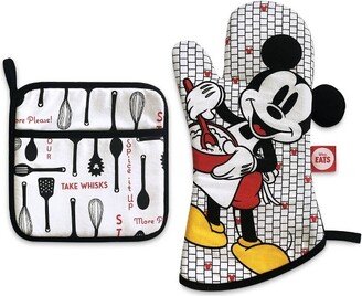 Mickey Mouse & Friends 2pc Cotton Oven Mitt and Pot Holder Set - Disney store