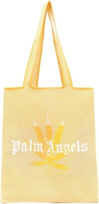 Rafia Logo Shopping Bag