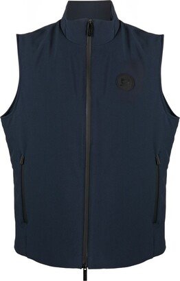 Logo-Patch Duck-Down Vest