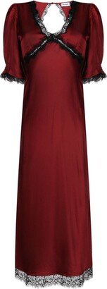 Gabrielle satin midi dress