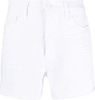 Logo-Patch Denim Shorts-AK